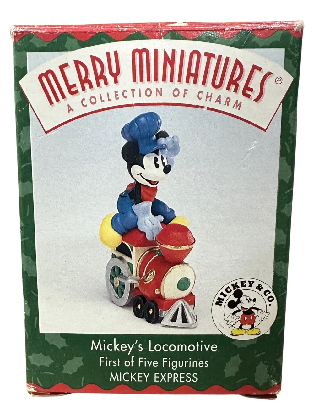 Vintage 1998 Hallmark Disney Merry Miniatures Mickey Mouse Train Mini Figurine